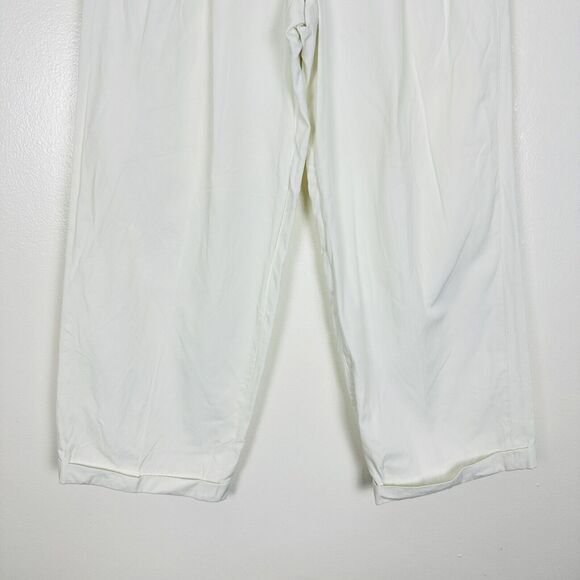 Gucci High Rise Belted Wide Leg Trousers Pants Waist 31 Off white - Picture 3 of 16